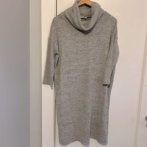 Women’s GAP, grey, cowl neck sweater dress. Size M